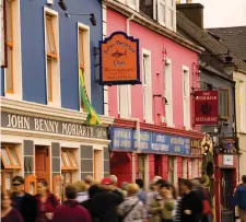  ??  ?? Locals say the Irish language is widely spoken from a young age in the Gaeltacht town of Dingle