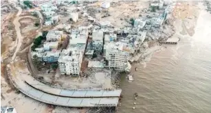  ?? ?? Coastal areas of Derna were devastated by the flood