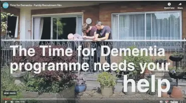  ??  ?? Time for Dementia has produced a video of its work which can be found at www.chichester.co.uk