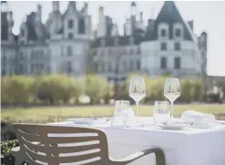  ?? TMCO HOLDINGS/ MARUGAL ?? View from the restaurant terrace at Relais de Chambord