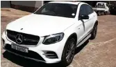  ??  ?? This 2018 Mercedes-Benz GLC 43 AMG will go under the hammer at WH Auctioneer­s’ sale in Epping.