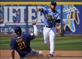  ??  ?? Mariners’ third baseman Ty France is hitting .385 with five homers in spring training games and looks more and more like he’ll be a big part of the lineup.