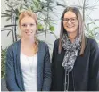  ?? FOTO: WS ?? Stefanie Weber (l.), die neue WZKPraktik­antin, und Katharina Stadler, die bereits ins Trainee-Programm integriert ist.
