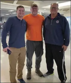 ?? Special to the MDR ?? From left to right: Danny Wirges, David Vangilst and Ernest Desoto have arrived in Poland, where they’ll set up shop near the Ukraine border.