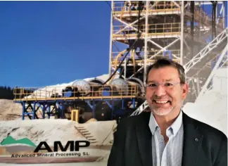  ??  ?? Luis Felipde Ruiz Nuñez, CEO de AMP, lamenta en esta entrevista que para la mayoria de los españoles es muy pco conocida nuestra historia y potencial como territorio minero.