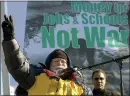  ?? PETER TOBIA PHILADELPH­IA INQUIRER ?? Vietnam veteran and author Ron Kovic thanks the crowd after his speech as tens of thousands gathered on the Mall in Washington, D.C., to protest the Iraq War in 2003.