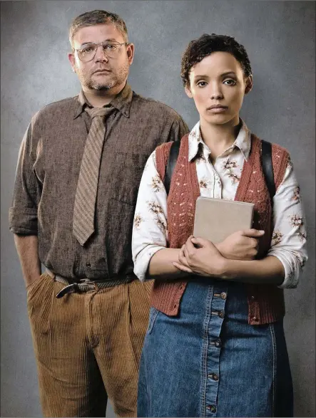  ?? Picture: Claude Barnardo ?? POWER PLAY: Alan Committie and Nicole Fortuin in Oleanna.