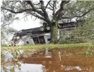  ?? JASPER COLT/USA TODAY NETWORK ?? The destructio­n is widespread in southwest Cameron Parish, La., after Hurricane Laura hit the Gulf Coast.