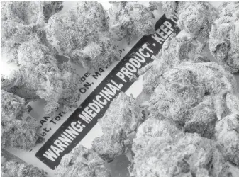  ??  ?? Medical-marijuana users say they shouldn’t have to pay the same excise tax as recreation­al users, as has been proposed.