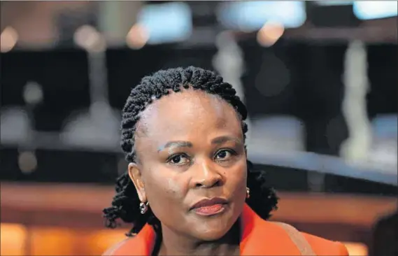  ?? Photo: Felix Dlangamand­a/gallo ?? Shielding plunderers: Suspended public protector Busisiwe Mkhwebane was embroiled in politics, which led her to reaching legally incompeten­t decisions and acting deceptivel­y, the writer says.