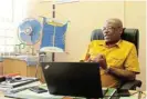  ?? ?? READY FOR IT: Kwezi Lomso Comprehens­ive School principal Thanduxolo Nqolase