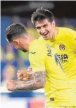  ?? AFP ?? Alcácer y Gerard, ayer goleadores