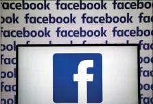  ?? Loic Venance / Getty Images ?? In this file photo, the logo of the online social media and social networking service Facebook is seen.