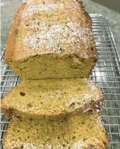  ?? DIANE ROSSEN WORTHINGTO­N/TNS ?? Satisfying, easy-to-make pistachio snack cake is topped with sugar for crunch.