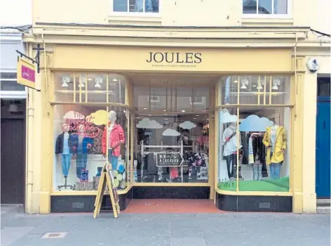  ?? ?? RETAIL: Around 100 Joules stores will remain open including the outlets in St Andrews and Perth.