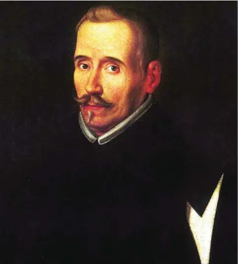 ??  ?? Retrato del dramaturgo Lope de Vega pintado por su amigo Eugenio Cajés, hacia 1617