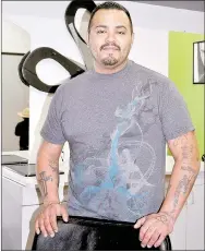  ?? RACHEL DICKERSON MCDONALD COUNTY PRESS ?? B.J. Ramirez is pictured at his workplace, Sosa’s Hairdressi­ng. After many years as a drug dealer, Ramirez turned his life around and now is involved in several volunteer ministries in the community.