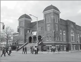  ??  ?? In 1963, a bomb thrown into the basement of the 16th Street Baptist Church killed four little girls attending Sunday School. It remains the home of a thriving congregati­on today.