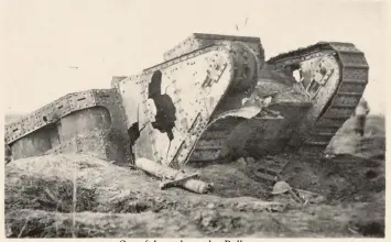  ??  ?? One of the tanks used at Bullecourt.