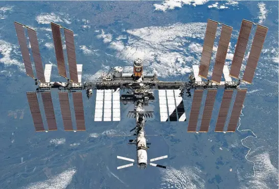  ?? Picture / NASA ?? Valuable spacecraft, such as the Internatio­nal Space Station, are at risk from space debris.