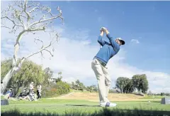  ?? AFP ?? Dustin Johnson during the pro-am of the Genesis Open at the Riviera Country Club.