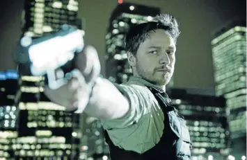  ??  ?? ‘BIT OF A GIT’: James McAvoy in ‘Welcome to the Punch’