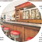  ??  ?? Pull up a stool next to the dinerstyle counter at a Greenwich, Conn., spread listed for $5.49 million.