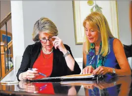  ?? Lloyd Fox ?? Baltimore SUN/TNS Bonnie Bird, 66, left, worked with financial planner Kathy Armstrong to rebuild her finances and plan her future after a divorce.