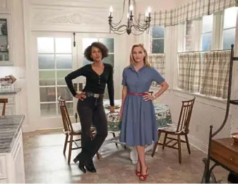 ?? Erin Simkin/Hulu ?? Based on Celeste Ng’s 2017 bestseller, “Little Fires Everywhere” on Hulu, with Kerry Washington, left, and Reese Witherspoo­n, has captivated folks stuck at home with its exploratio­n of the weight of secrets, the nature of art, class and identity, and the pull of motherhood.