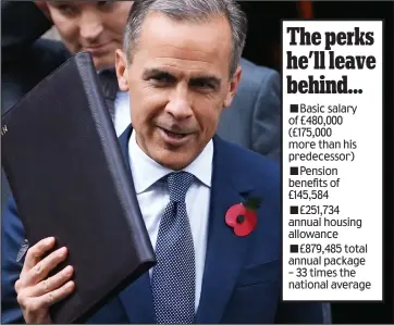  ??  ?? Decision: Bank of England Governor Mark Carney at No 10 Downing Street yesterday