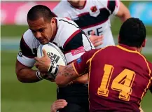  ??  ?? Rudi Wulf in action for North Harbour during a match against Southland in 2012.