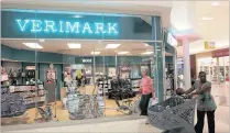  ??  ?? Verimark outlet at Clearwater Mall. Verimark says it expects profit before taxation to be between R3.4 million and R4.1m.