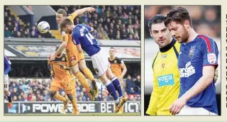  ??  ?? BACK TO THE FRONT LINE: Far left: Anthony Wordsworth scores against Hull on his comeback. Left: Wordsworth goes off, not realising that his back is broken