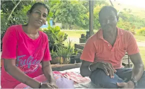  ?? Photo: Lusiana Banuve ?? Atifun Nisha with husband Babu.
