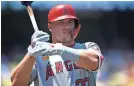  ?? KELVIN KUO/USA TODAY SPORTS ?? Mike Trout is one of 10 expected to wear C-flap helmets during the AllStar Game.
