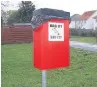  ??  ?? Call for more A dog poo bin