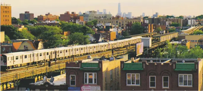  ??  ?? Subway to heaven: In Jackson Heights, at the Center for Contempora­ry Arts