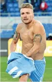  ??  ?? Spogliarel­lo Ciro Immobile (Afp)