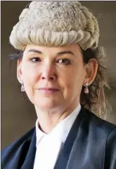  ?? ?? BUSY IN COURT: Lord Advocate Dorothy Bain, KC, has been tied up over the referendum