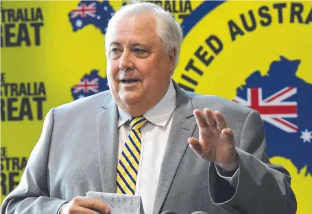  ??  ?? A call has gone out to Gold Coast Tigers parents to help on election day in support of club major sponsor Clive Palmer.