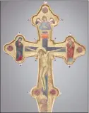  ?? YALE UNIVERSITY ART GALLERY ?? This Master of the Gubbio Cross, a doubleside­d Christian cross used in procession­als mounted on a pole, dates to 1310 AD.