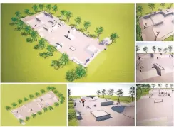  ?? GRAFIK: QUERKOPFAK­ADEMIE ?? So könnte der Skatepark in Meerbusch aussehen – ein Problem bleibt die Finanzieru­ng.