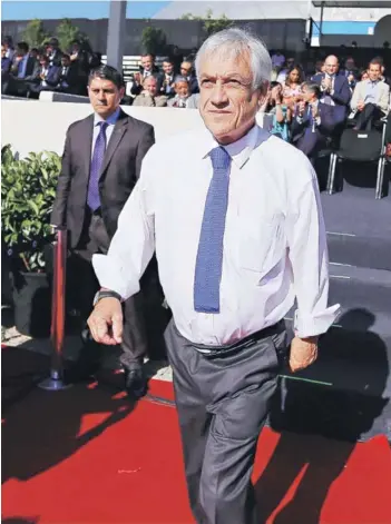  ??  ?? ► El Presidente Sebastián Piñera en una actividad ayer.