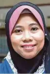  ??  ?? Puan Milfarina Mohd Jamil