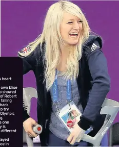  ??  ?? AMAZING GRACE Elise Christie keeps smiling despite her disappoint­ment at the Winter Olympics in Pyeongchan­g, South Korea. Picture: David Davies/PA Wire