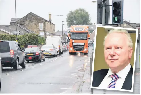  ??  ?? Review Traffic calming measures were introduced on Woodhall Street last year. Inset, Alex Neil MSP has written to the Council