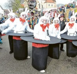  ?? ?? Magie gehört zum Fasching, wie diese Häschen aus dem Zauberhut beweisen.