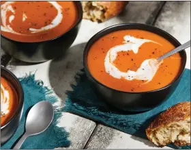  ?? (For The Washington Post/Tom McCorkle) ?? Creamy Tomato Pumpkin Soup