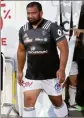  ?? (Photo AFP) ?? James Johnston, internatio­nal samoan, arrive à Nice.