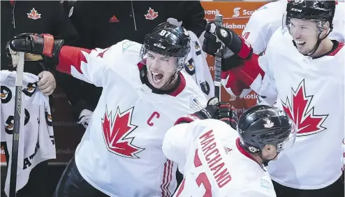  ?? NATHAN DENETTE / THE CANADIAN PRESS ?? The emotion exhibited by players showed the World Cup of Hockey has earned a worthy place on the calendar.